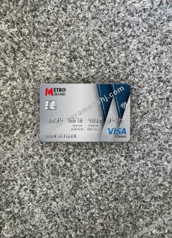 United Kingdom Metro Bank visa classic card photolook front